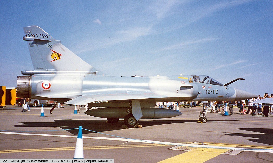 122, Dassault Mirage 2000C C/N 405, Dassault Mirage 2000C [405] (French AF) RAF Fairford~G 19/07/1997. Coded *12-YC*