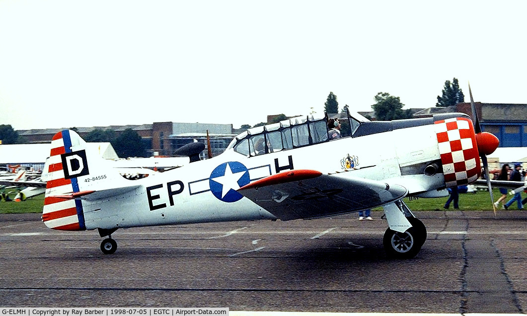 G-ELMH, 1942 North American AT-6D Harvard III C/N 88-16336 (42-84555), North American AT-6D Harvard III [88-16336] Cranfield~G 05/07/1998