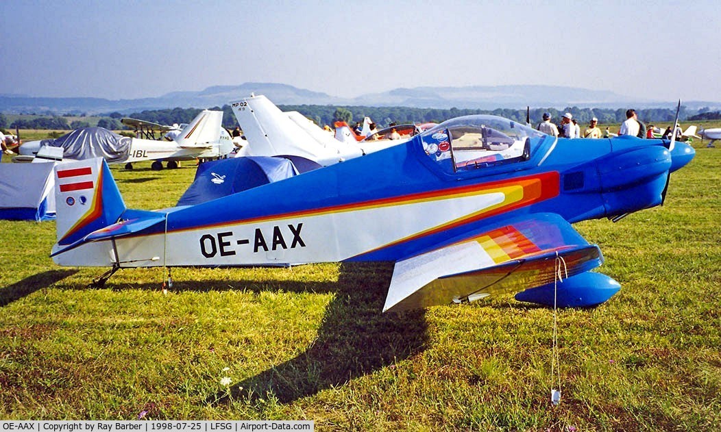 OE-AAX, 1982 Jodel D-95 Bebe C/N 189, Jodel D.95 Bebe [189] Epinal-Mirecourt~F 25/07/1998