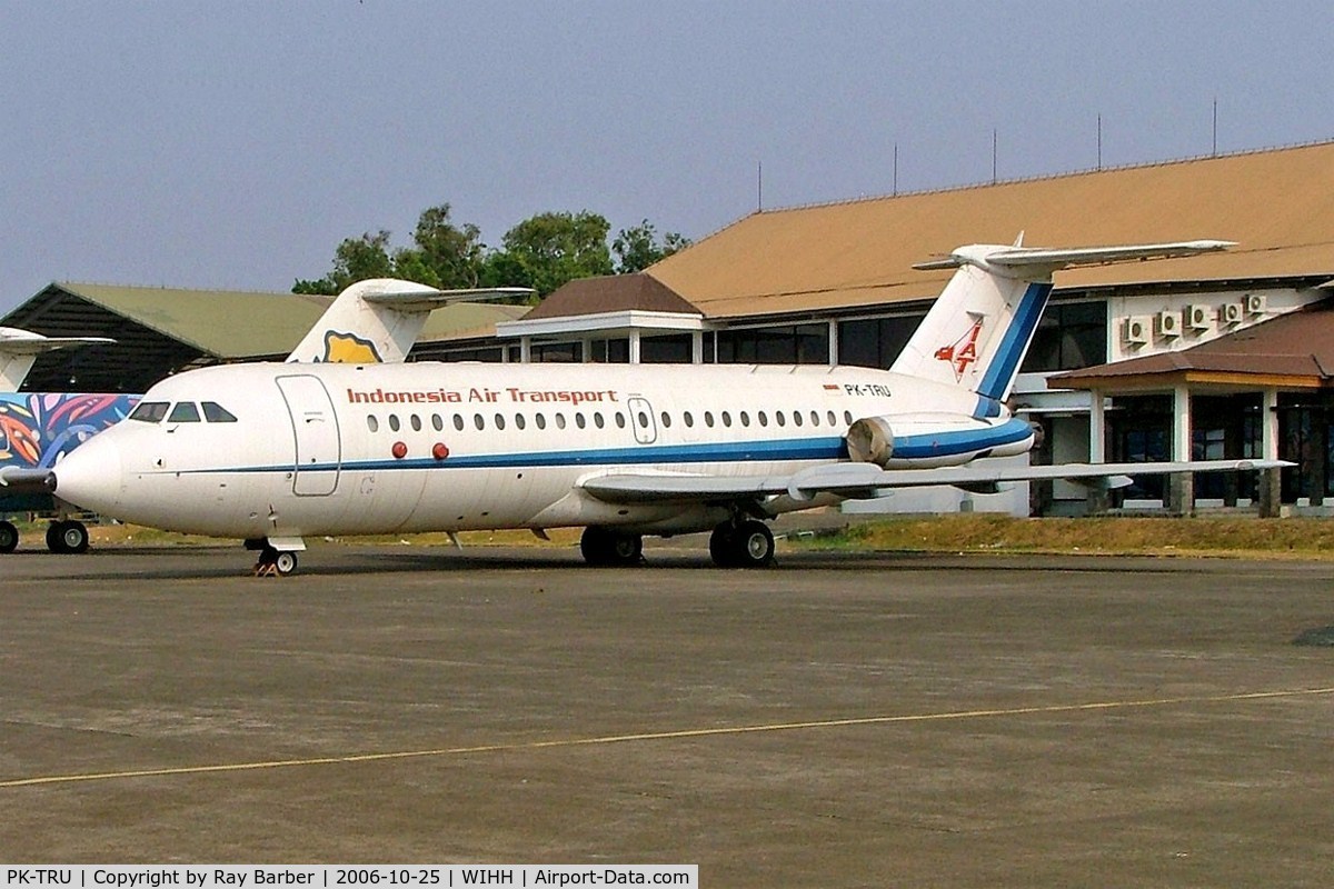 PK-TRU, 1984 BAC 111-492GM One-Eleven C/N BAC.262, BAC 1-11 475EZ One-Eleven [262] (Indonesia Air Transport) Jakarta-Halim~PK 25/10/2006