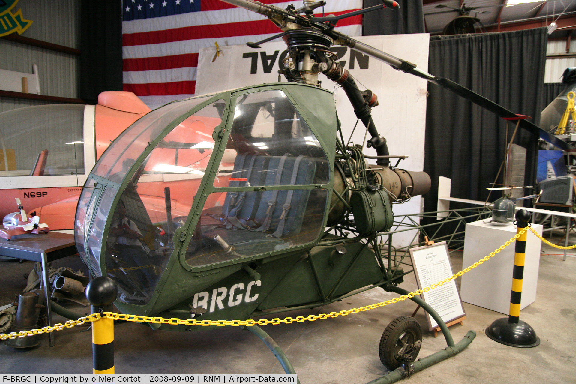 F-BRGC, Sud Aviation SO-1221S Djinn C/N 62FR112, A rare french chopper in USA