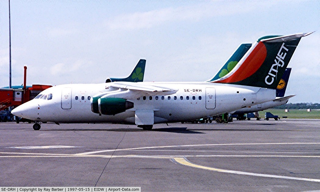 SE-DRH, 1983 British Aerospace BAe.146-100 C/N E1006, British Aerospace BAe 146-100 [E1006] (Cityjet) Dublin~EI 15/05/1997