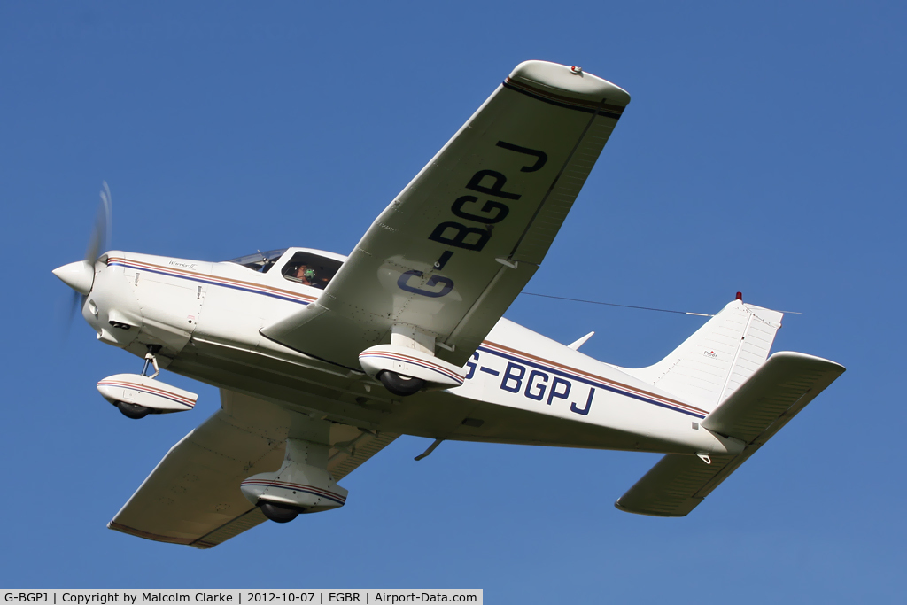 G-BGPJ, 1979 Piper PA-28-161 Cherokee Warrior II C/N 28-7916288, Piper PA-28-161. Hibernation Fly-In, The Real Aeroplane Club, Breighton Airfield, October 2012.