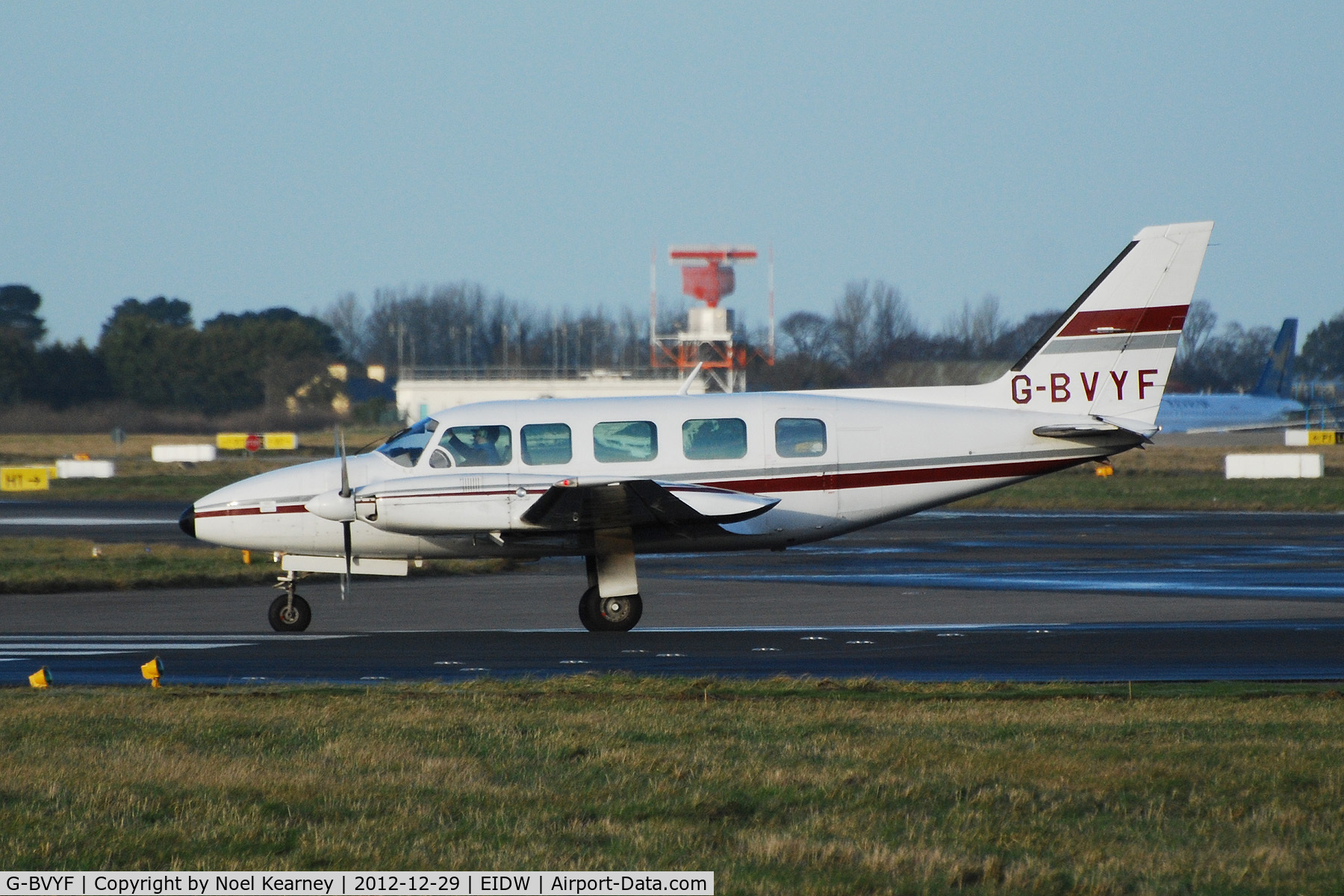 G-BVYF, 1979 Piper PA-31-350 Navajo Chieftain Chieftain C/N 31-7952102, Photographed about to depart off Rwy 28 at EIDW.