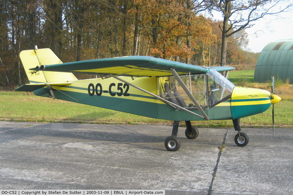 OO-C52, 1997 Rans S-6ES Coyote II C/N 02971090, Parked at Aeroclub Brugge.