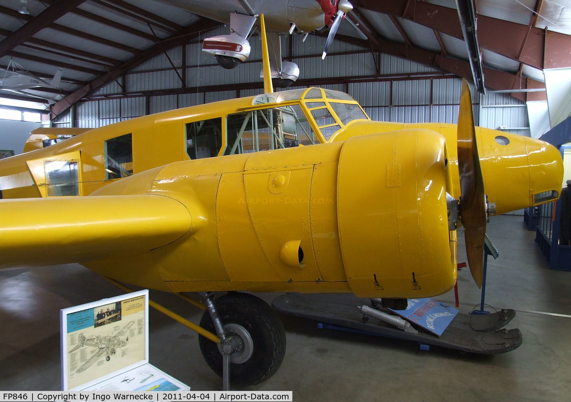 FP846, Avro 652A Anson II C/N Not found FP846, Avro 652A Anson II at the British Columbia Aviation Museum, Sidney BC