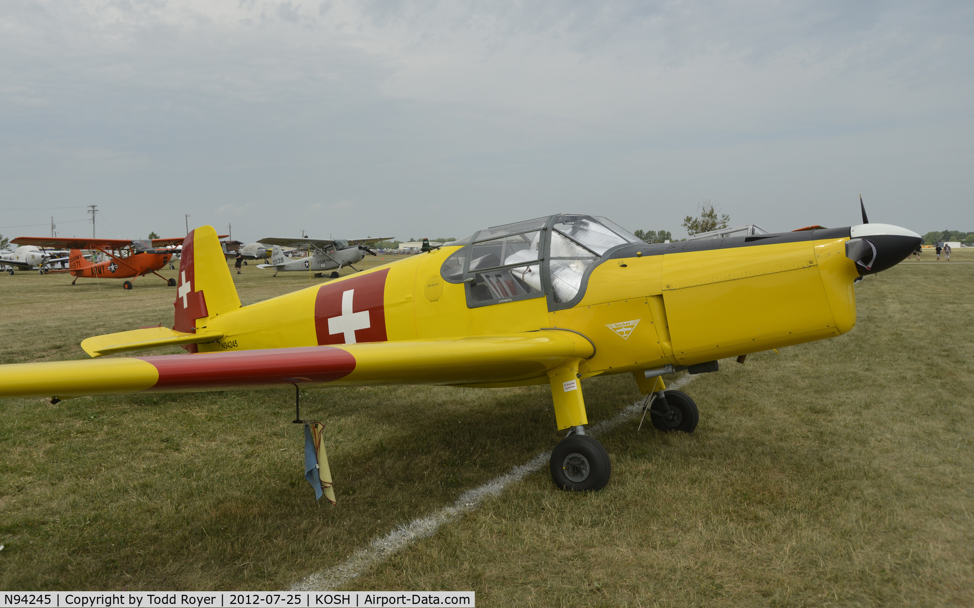 N94245, 1949 Bucker Bu-181 Bestmann C/N 25145, Airventure 2012