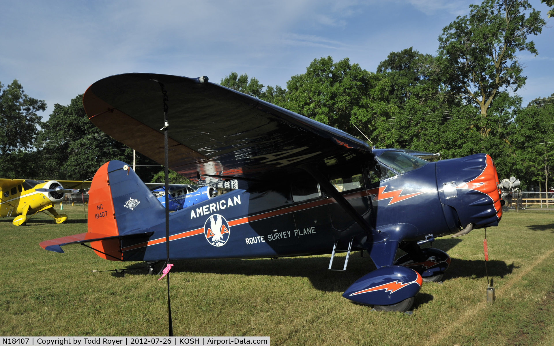 N18407, 1937 Stinson SR-9C Reliant C/N 5313, Airventure 2012