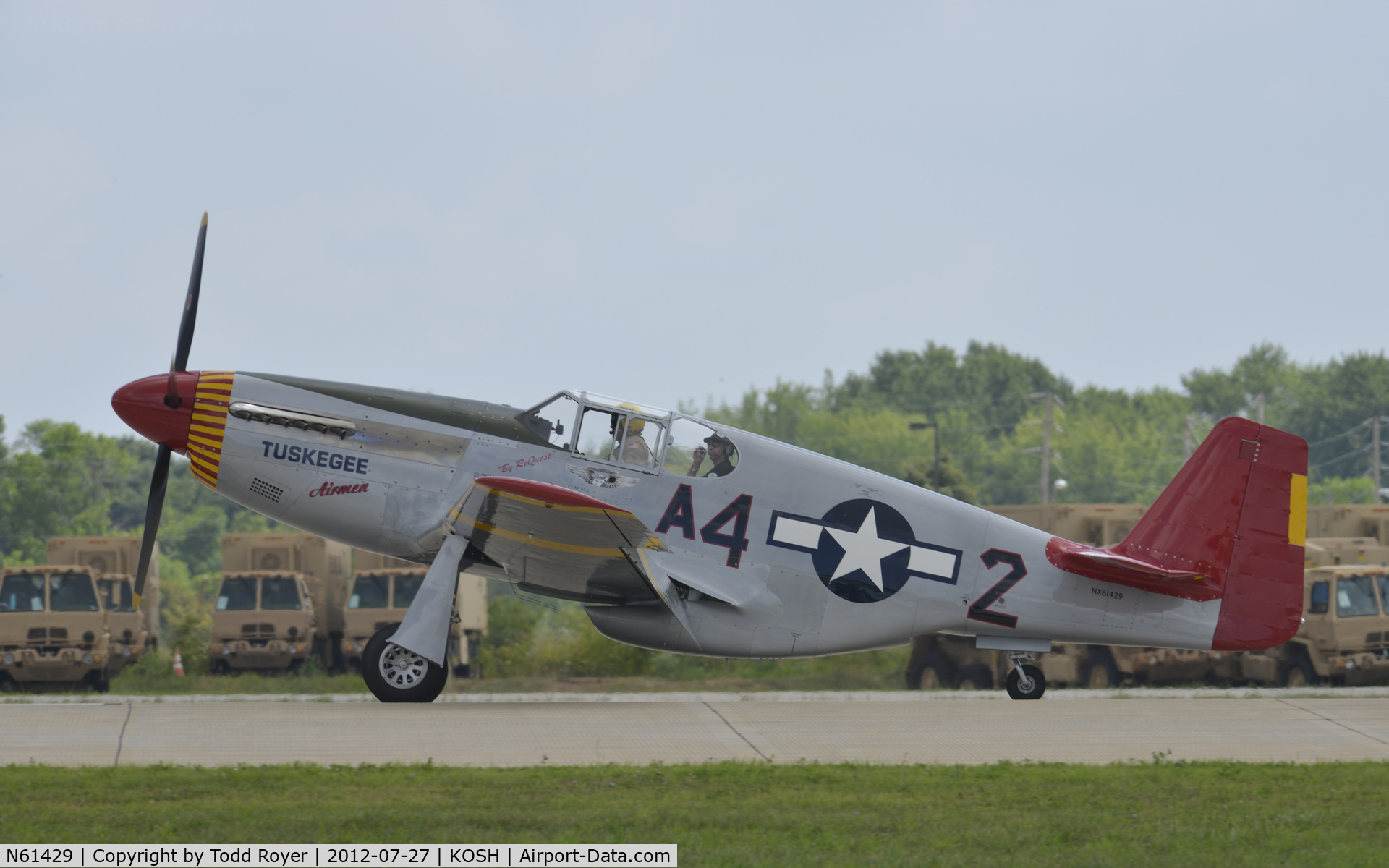 N61429, 1942 North American P-51C Mustang C/N 103-26199, Airventure 2012