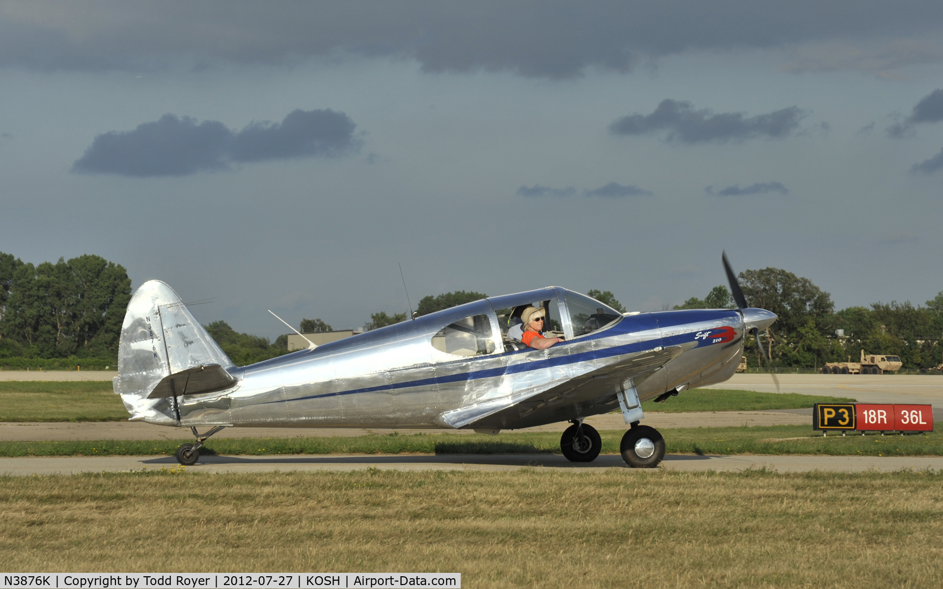 N3876K, 1948 Temco GC-1B Swift C/N 3576, Airventure 2012