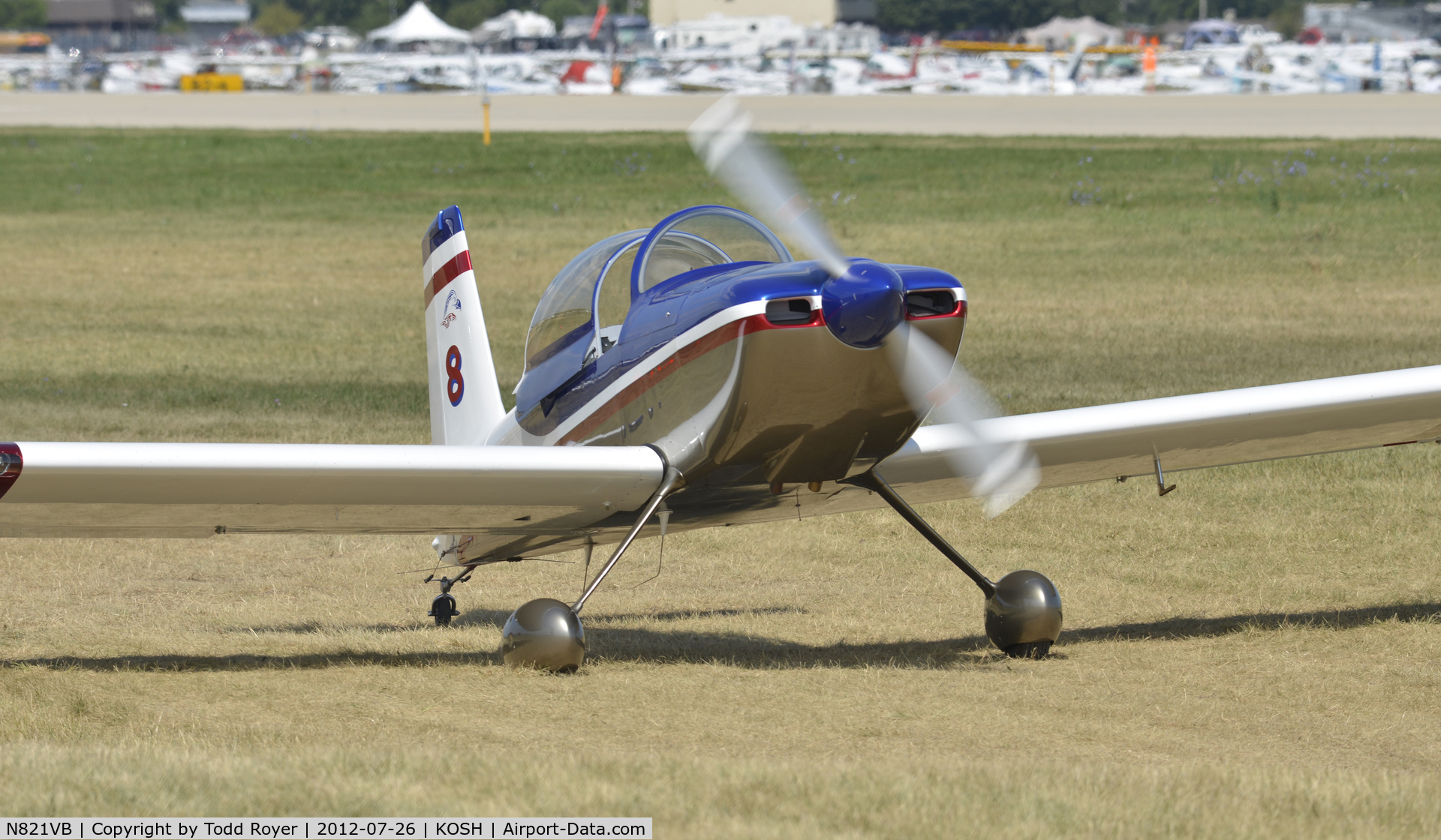 N821VB, Vans RV-8 C/N 83028, Airventure 2012