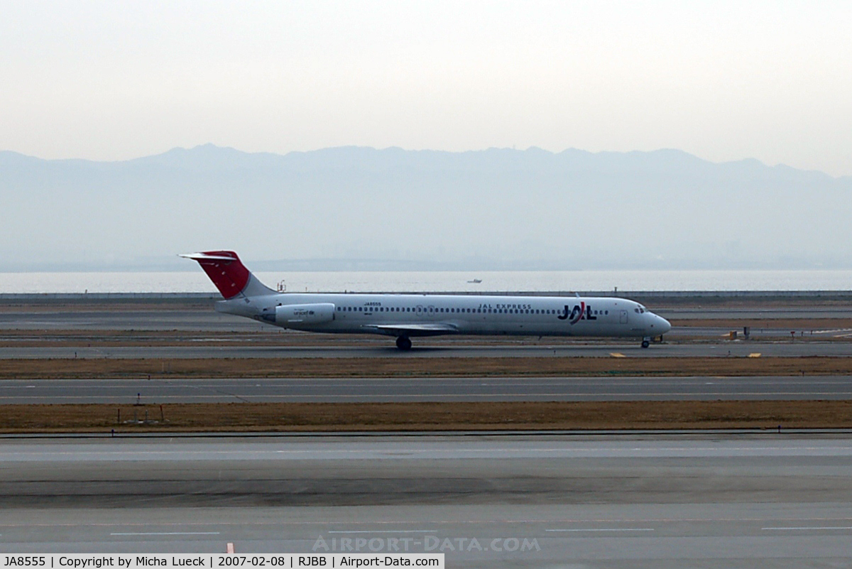 JA8555, 1993 McDonnell Douglas MD-81 (DC-9-81) C/N 53300, At Kansai