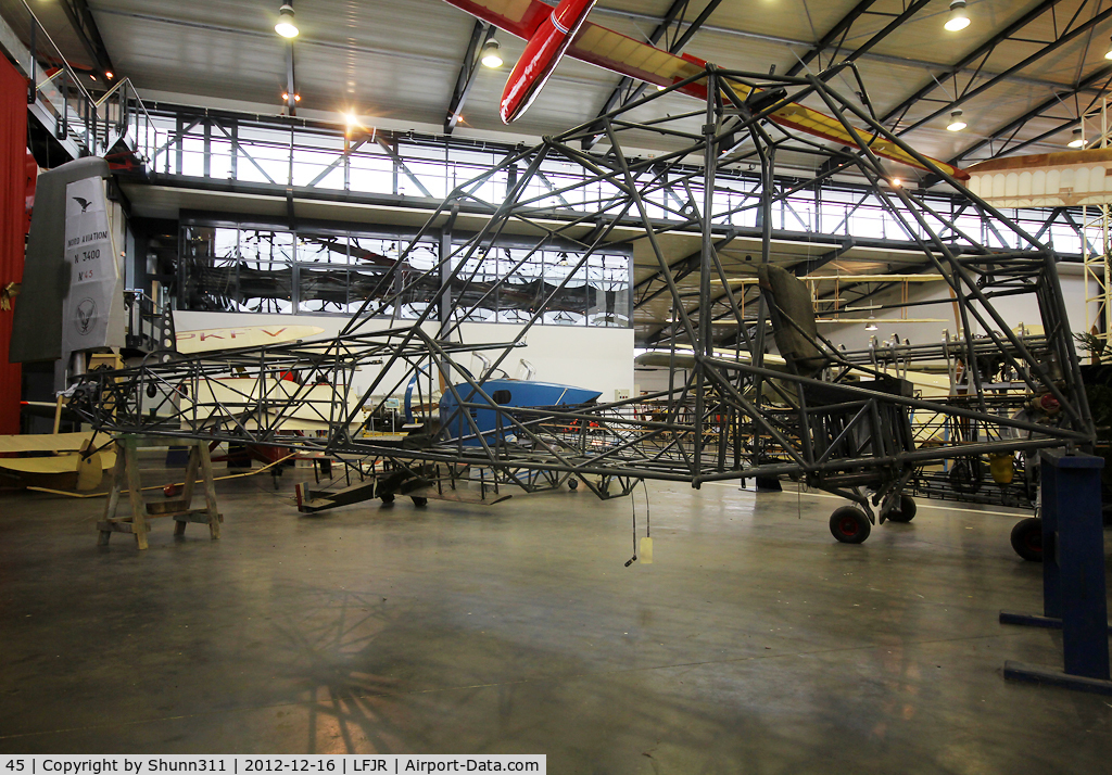 45, Nord 3400 Norbarbe C/N 45, Structure preserved inside Angers-Marcé Museum... Was at Moisselles Airfield (near Paris) and last seen in 2003. Maybe a restoration for flying...