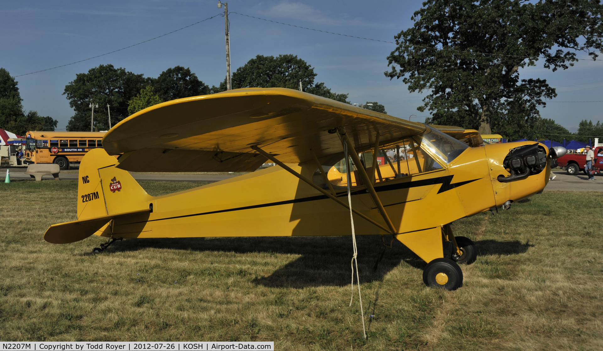 N2207M, 1946 Piper J3C-65 Cub Cub C/N 20995, Airventure 2012