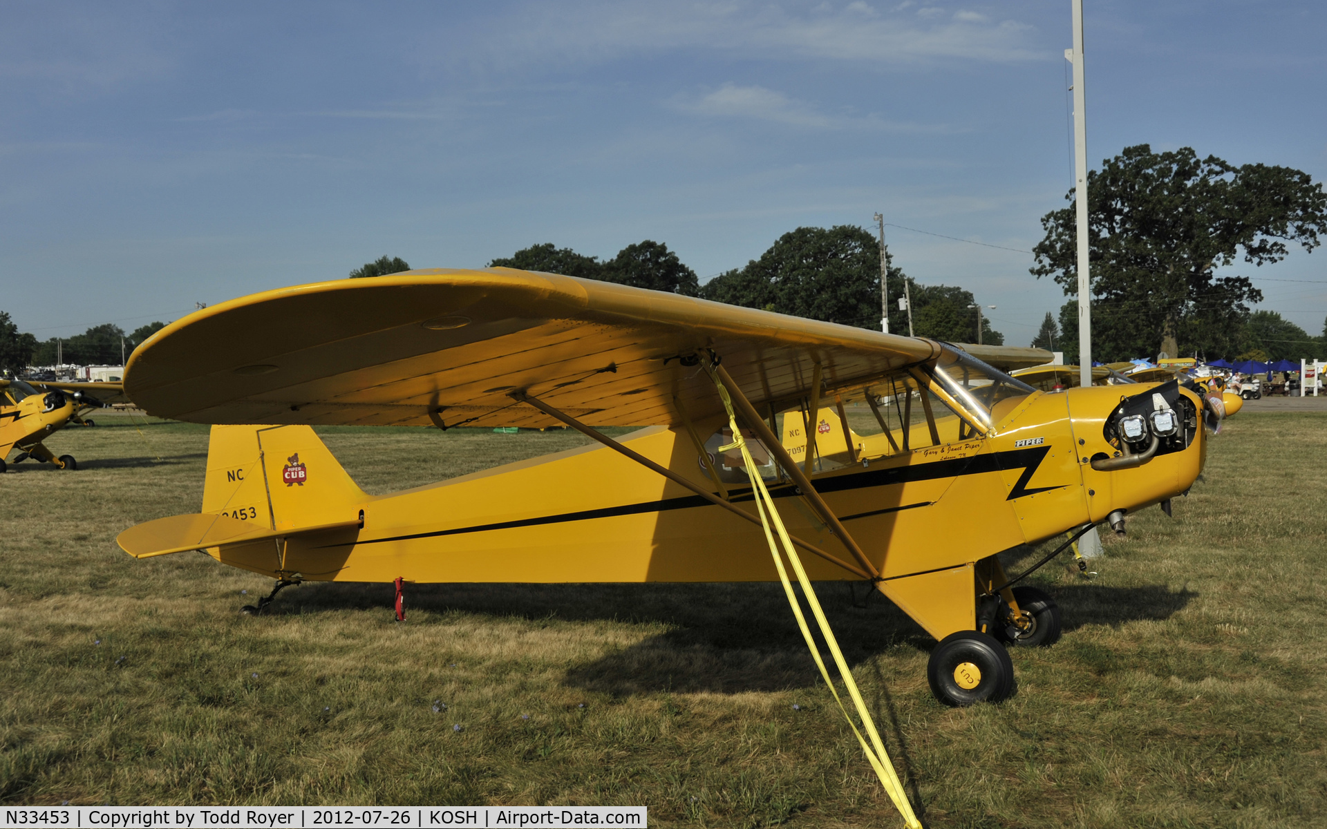 N33453, 1940 Piper J3F-65 C/N 5962, Airventure 2012