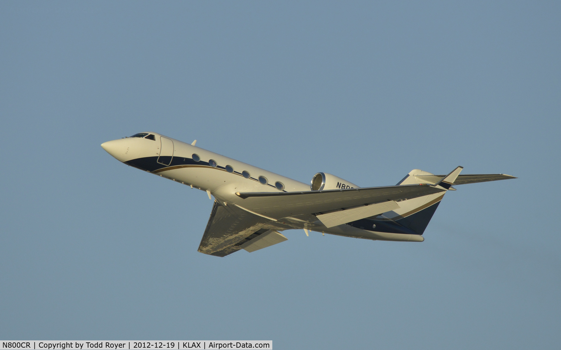 N800CR, 1998 Gulfstream Aerospace G-IV C/N 1334, Departing LAX