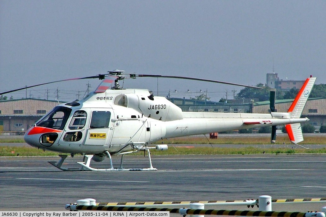 JA6630, 1990 Aerospatiale AS-355F-2 Ecureuil 2 C/N 5447, Aerospatiale AS.355F2 Ecureuil II [5447] (Nakanihon Air Service) Nagoya-Komaki~JA 04/11/2005