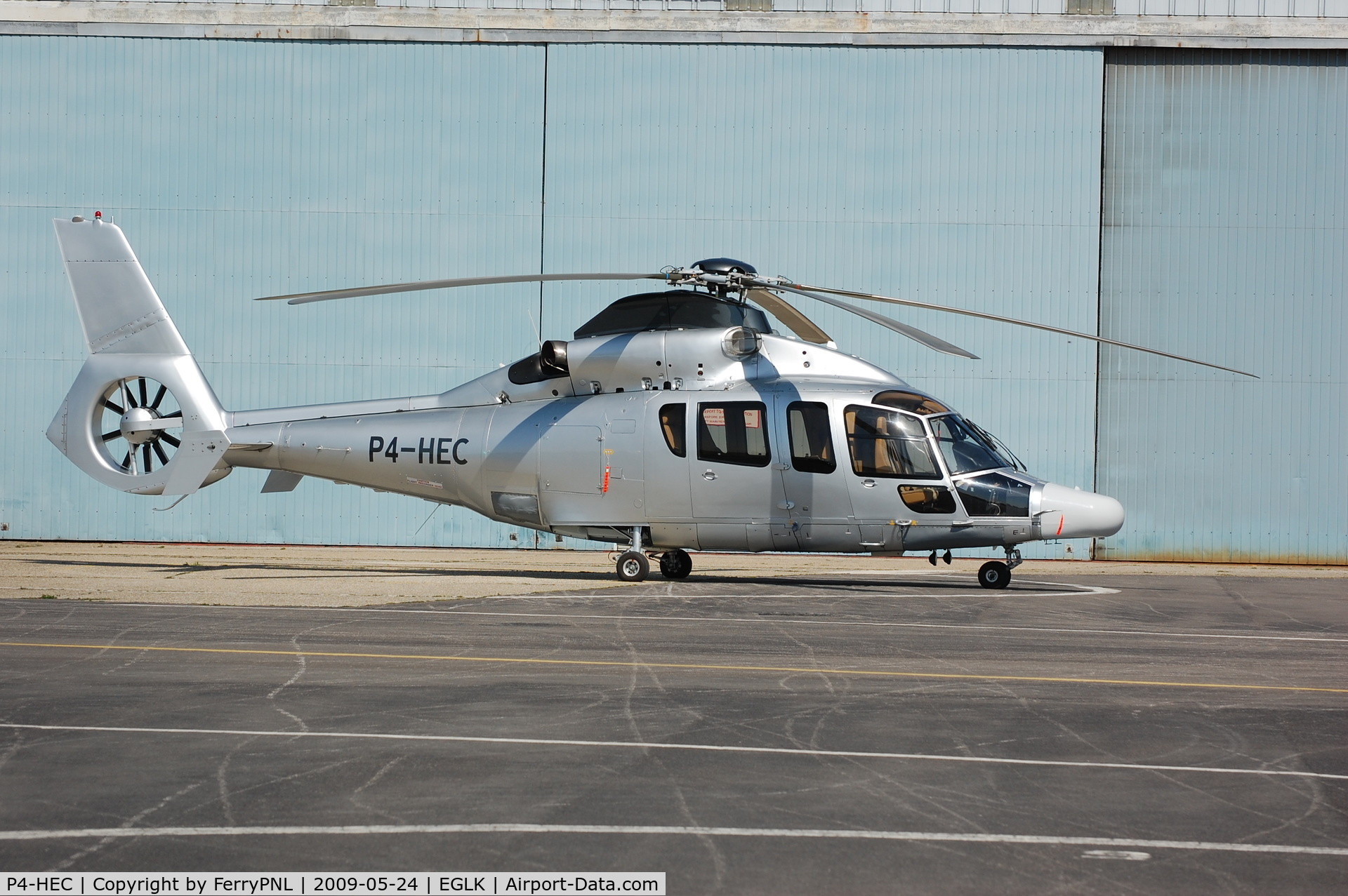 P4-HEC, Eurocopter EC-155B C/N 6600, Executive helo seen in Blackbushe.