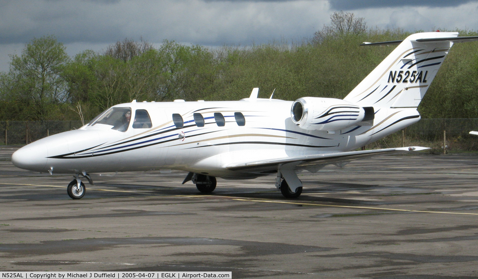N525AL, 1993 Cessna 525 CitationJet C/N 525-0011, Citation Jet N525AL seen visiting Blackbushe on 7th April 2005