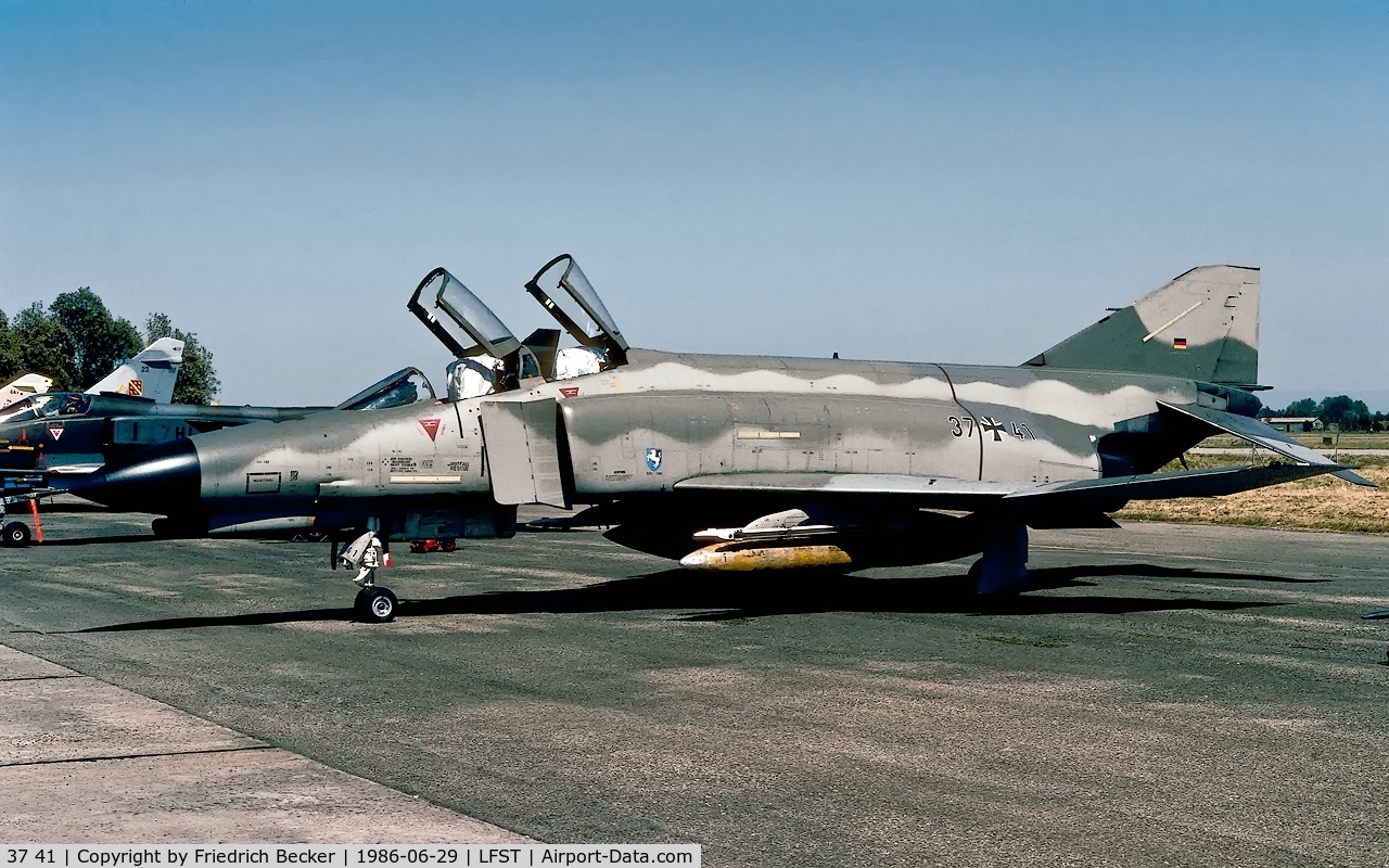 37 41, 1975 McDonnell Douglas F-4F Phantom II C/N 4449, static display