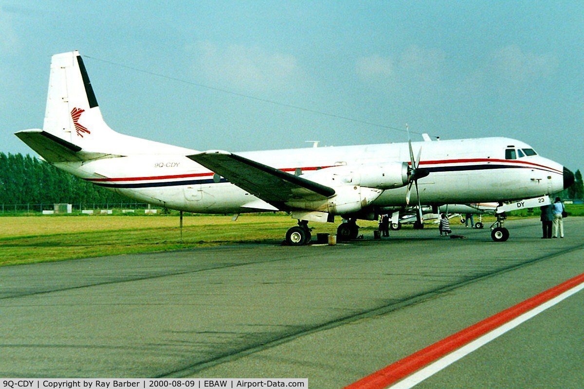 9Q-CDY, Hawker Siddeley HS-780 Andover C1 C/N Set 11, Avro Andover C.1 [Set 11] Antwerp-Deurne~OO 09/08/2000