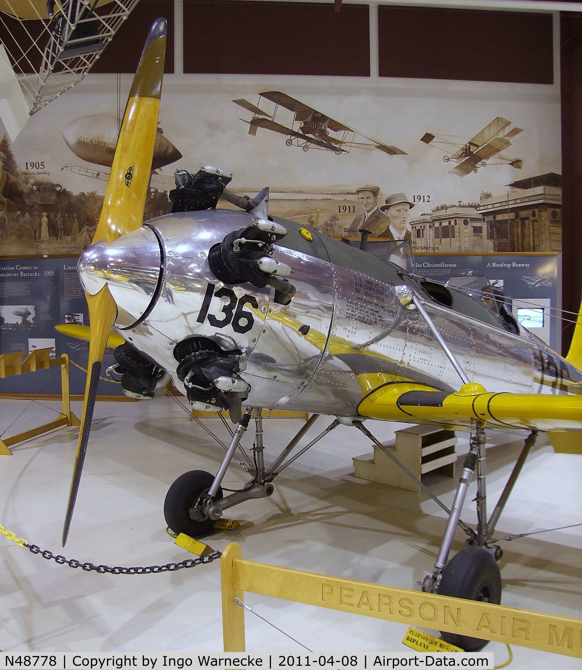 N48778, 1941 Ryan Aeronautical ST3KR C/N 1057, Ryan ST3KR (PT-22 Recruit) at the Pearson Air Museum, Vancouver WA