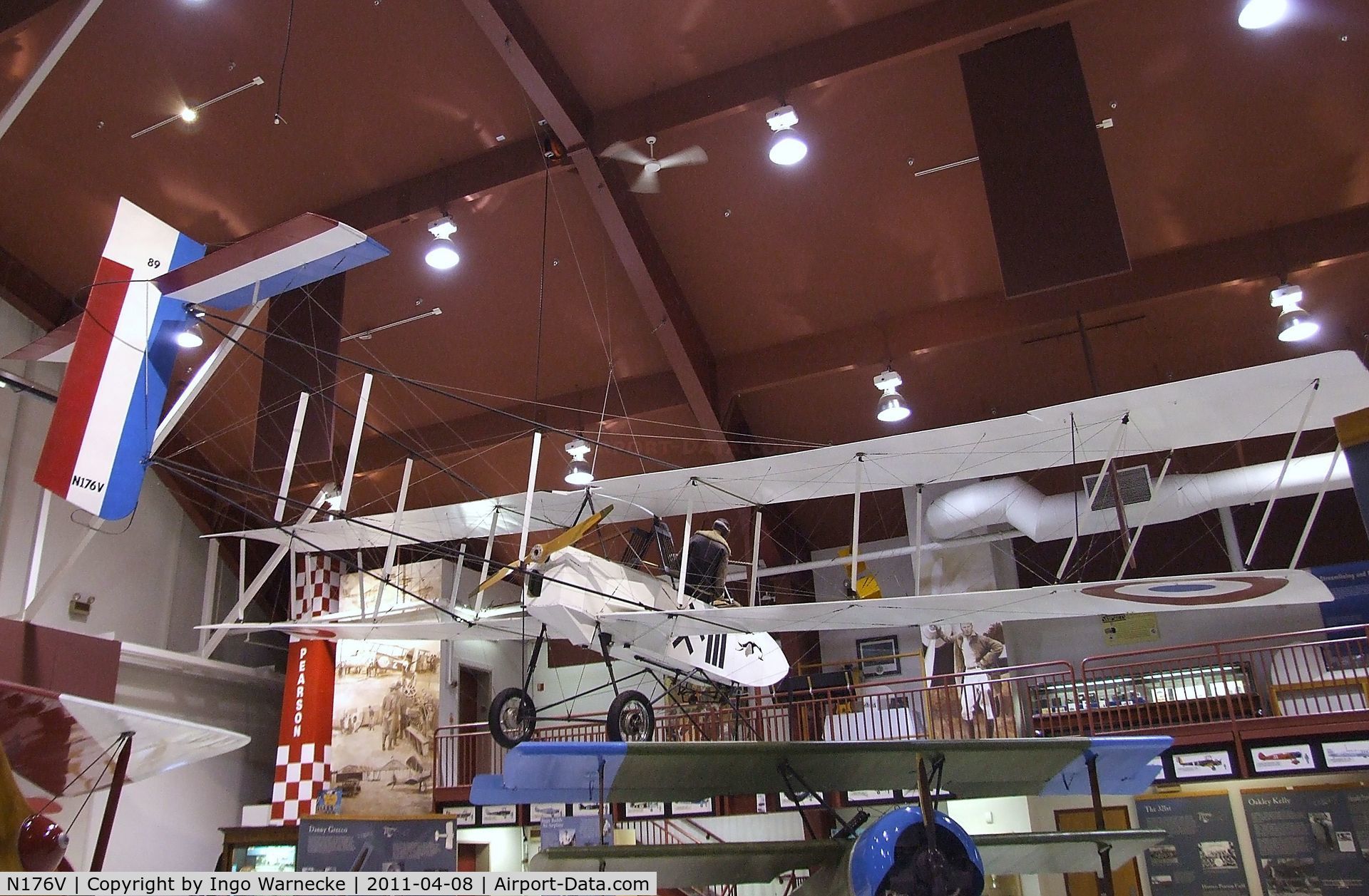 N176V, 2002 Voisin LA-III C/N 27533SFB, Siegfried Bredl Voisin LA III replica at the Pearson Air Museum, Vancouver WA
