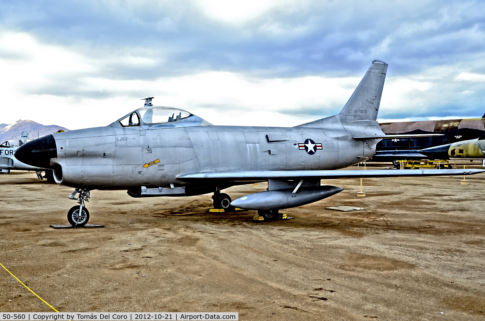 50-560, 1950 North American F-86L Sabre C/N 165-106, North America F-86L Sabre SER.50-0560 C/N 165-106March Field Air MuseumTDelCoroOctober 21, 2012