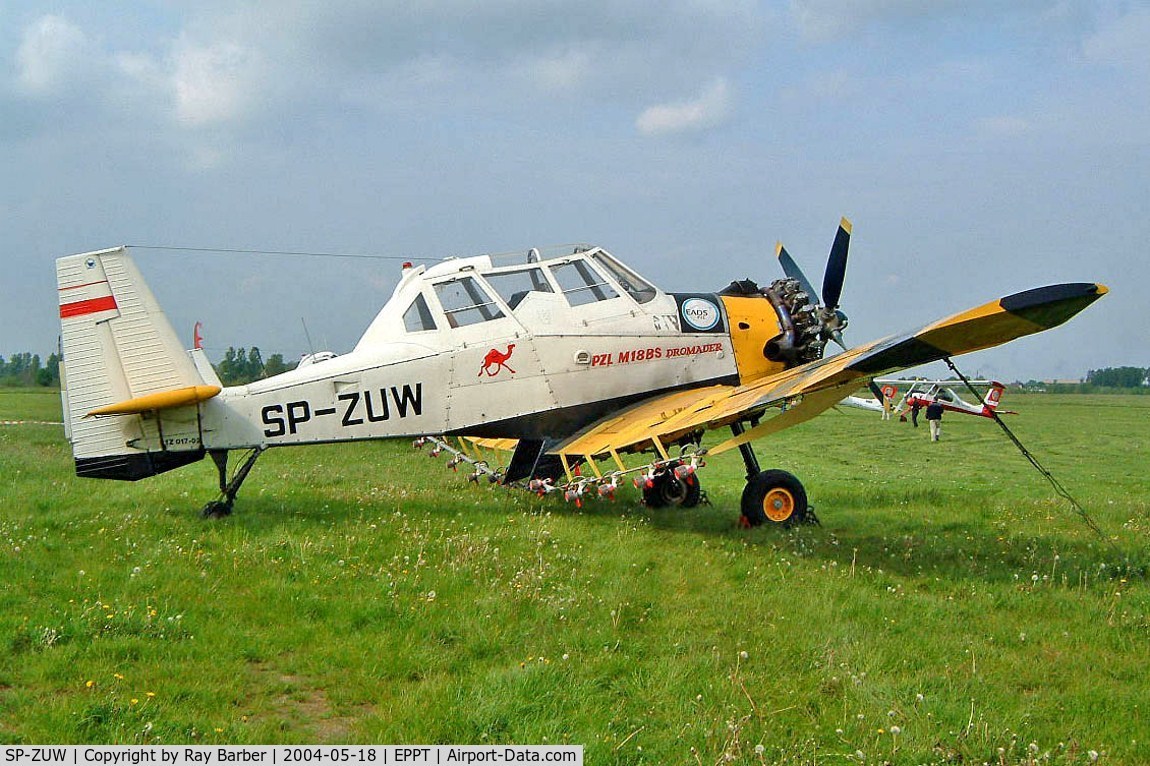 SP-ZUW, 1987 PZL-Mielec M-18B Dromader C/N 1Z017-02, PZL-Mielec M-18BS [1Z017-02] Piotrkow-Trybunalski~SP 18/05/2004