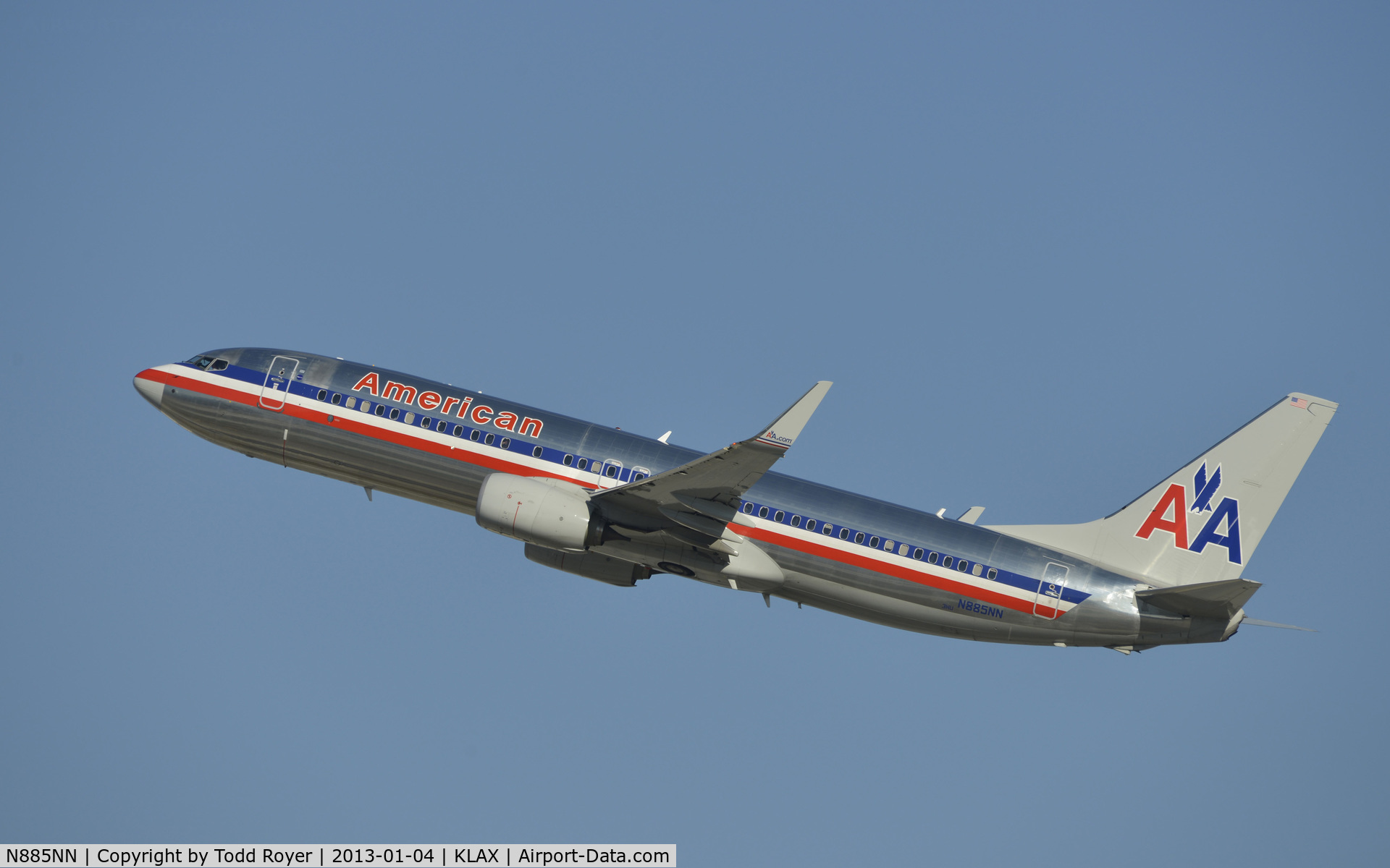 N885NN, Boeing 737-823 C/N 31139, Departing LAX