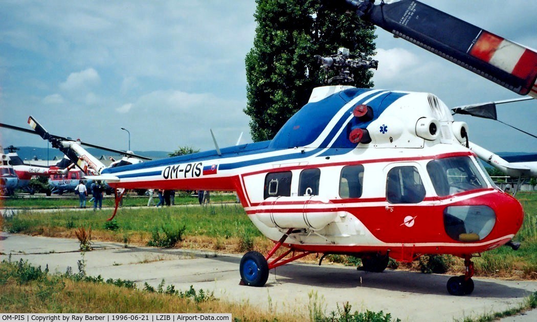 OM-PIS, 1983 Mil (PZL-Swidnik) Mi-2 C/N 529312065, Mil Mi-2 Hoplite [529312065] Bratislava-M R Stefanik~OM 21/06/1996