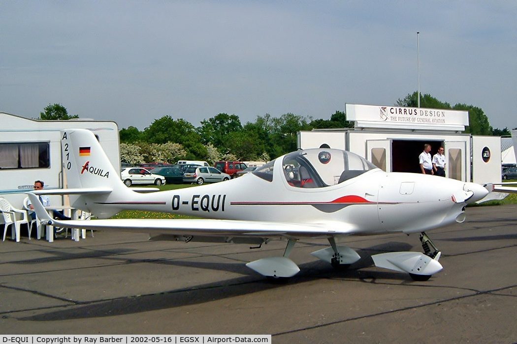 D-EQUI, Aquila A210 (AT01) C/N AT01-100, Aquila A.210 [AT01-100] North Weald~G 16/05/2002