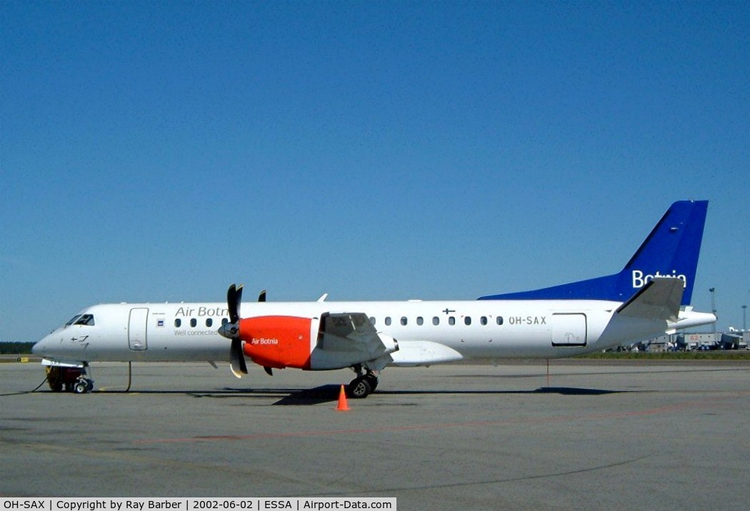 OH-SAX, 1998 Saab 2000 C/N 2000-055, SAAB 2000 [055] (Air Botnia) Stockholm-Arlanda~SE 02/06/2002