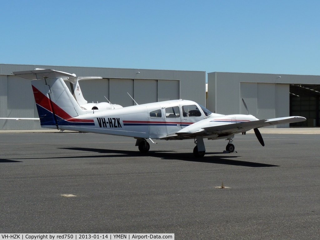 VH-HZK, 1979 Piper PA-44-180 Seminole C/N 44-7995044, Seminole VH-HZK at Essendon