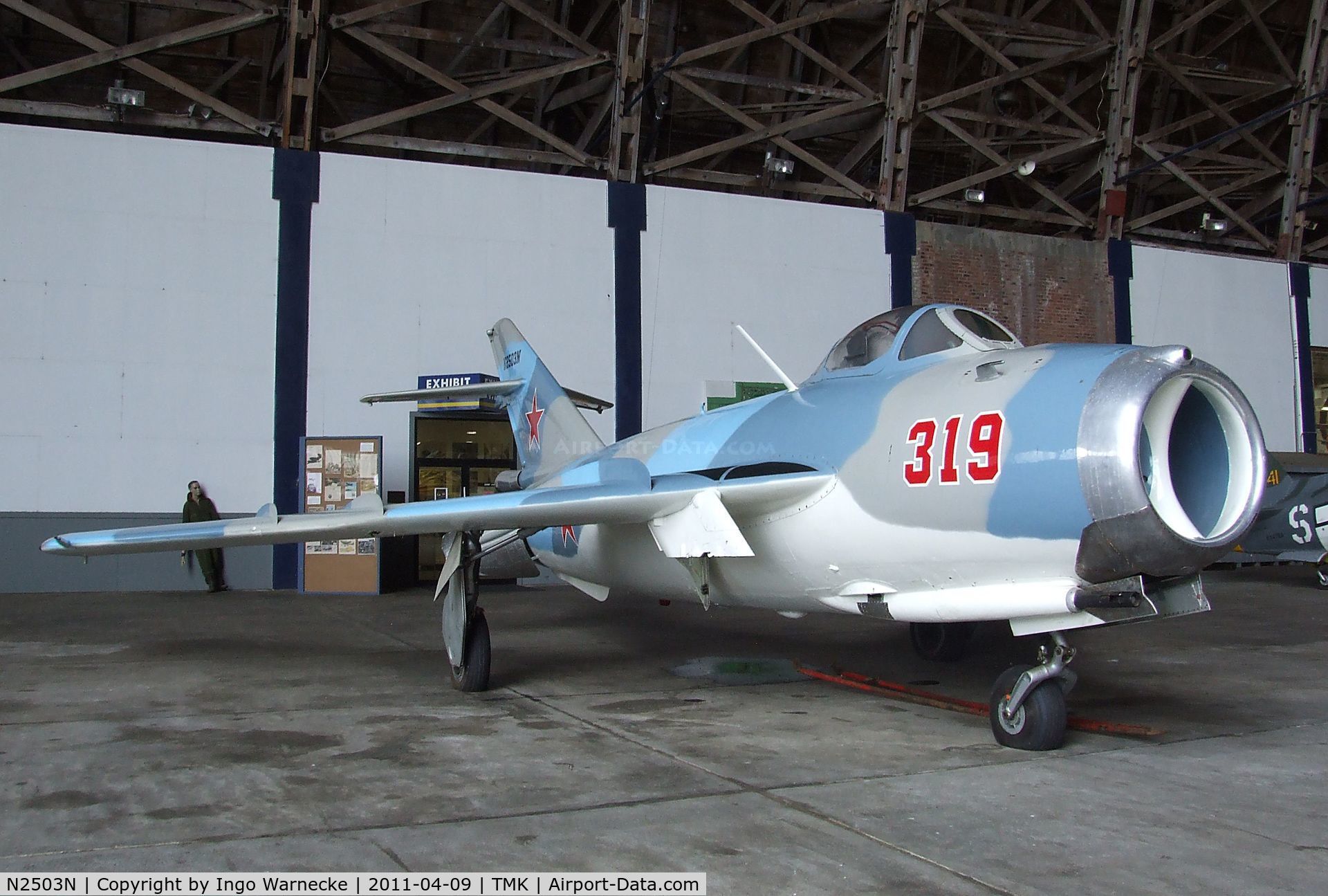 N2503N, 1961 PZL-Mielec Lim-5M (MiG-17) C/N 1F0319, WSK LIM-6 (Mikoyan i Gurevich MiG-17) FRESCO at the Tillamook Air Museum, Tillamook OR
