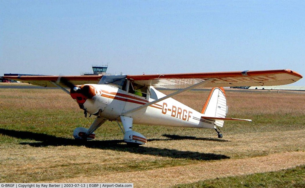 G-BRGF, 1947 Luscombe 8E Silvaire C/N 5475, Luscombe 8E Silvaire Deluxe [5475] Kemble~G 13/07/2003