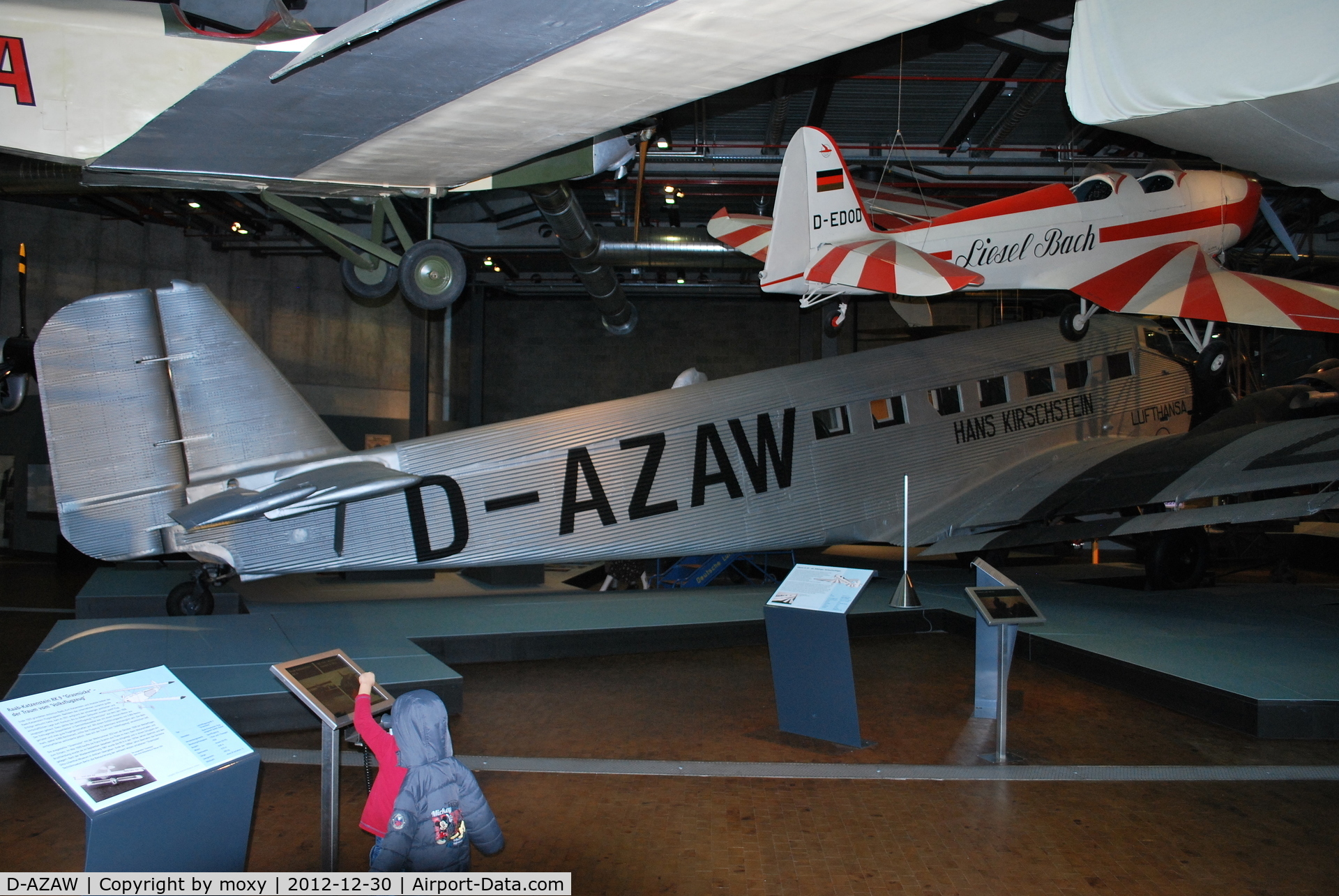 D-AZAW, Junkers Ju-52/3mte C/N 7220, Junkers Ju-52/3M at the Berlin Technical Museum