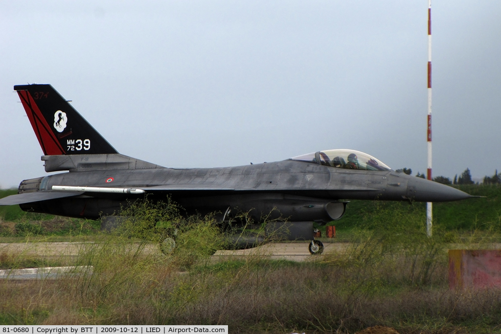 81-0680, 1981 General Dynamics F-16AM Fighting Falcon C/N 61-361, Special marking 37°Stormo, aircraft is now stored at AMARC area 13