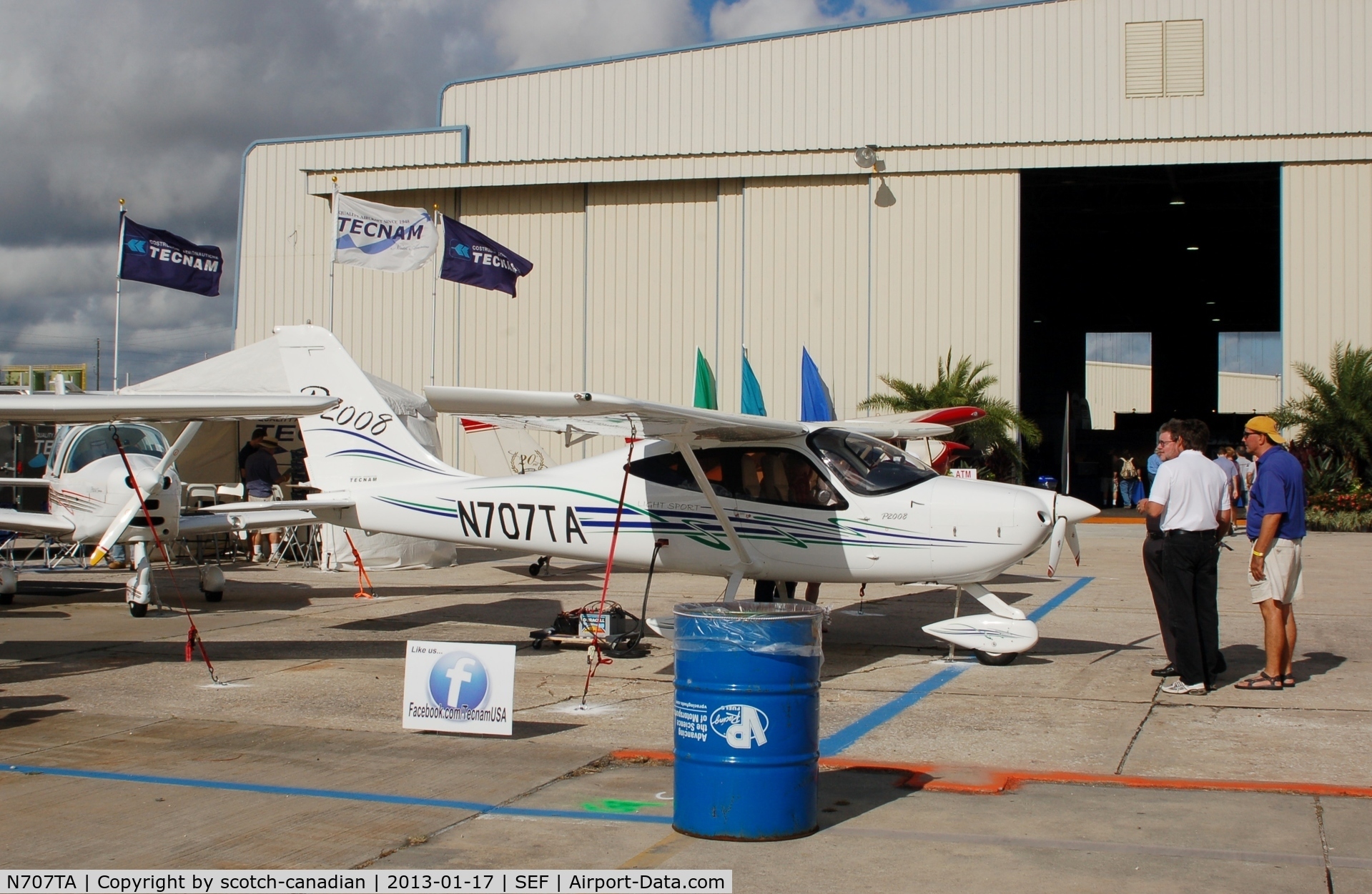 N707TA, Tecnam P-2008 C/N 009, Costruzioni Aeronautiche Tecna P2008, N707TA, at the US Sport Aviation Expo, Sebring Regional Airport, Sebring, FL