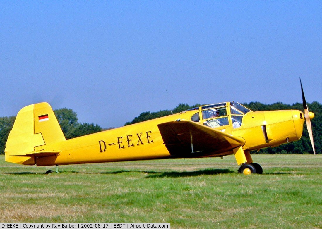 D-EEXE, Heliopolis Gomhouria Mk.6 (Bu-181) C/N 148, Heliopolis Gomhouria Mk.6 [148] Schaffen-Diest~OO 17/08/2002. This is not a Bucker Bestmann