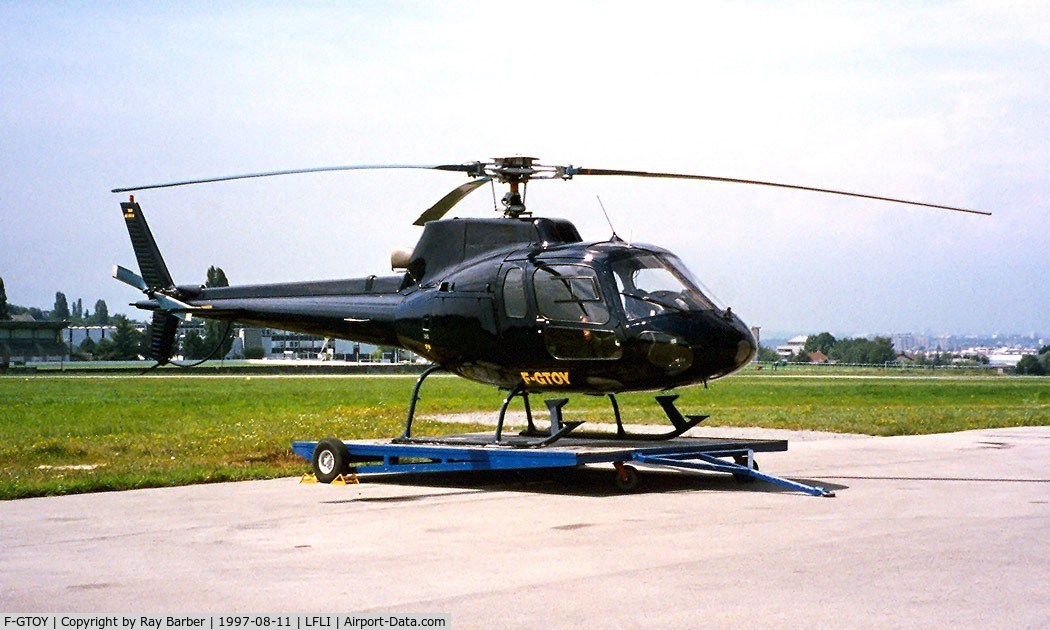F-GTOY, Aerospatiale AS-350B Ecureuil C/N 1030, Aerospatiale AS.350BA Ecureuil [1030] (Mont Blanc Helicopters) Annemasse~F 11/08/1997