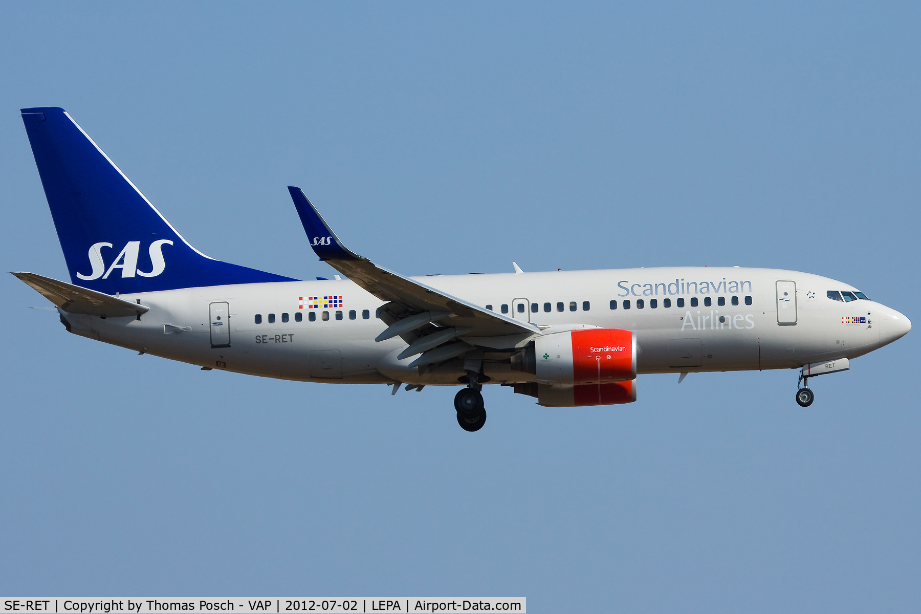 SE-RET, 2002 Boeing 737-76N C/N 32734, Scandinavian Airlines - SAS