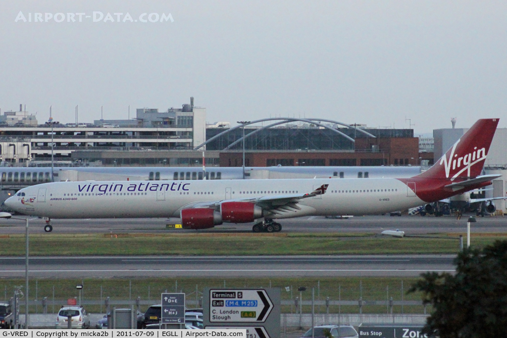 G-VRED, 2006 Airbus A340-642 C/N 768, Taxiing