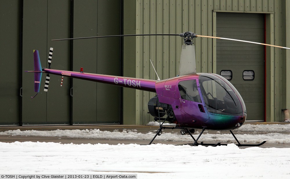 G-TOSH, 1988 Robinson R22 Beta C/N 0933, Ex: N8012T > LV-RBD > N2629S > G-TOSH - Originally owned to, Heli Air Ltd in March 1997 and currently with, Heli Air Ltd since November 2011.
