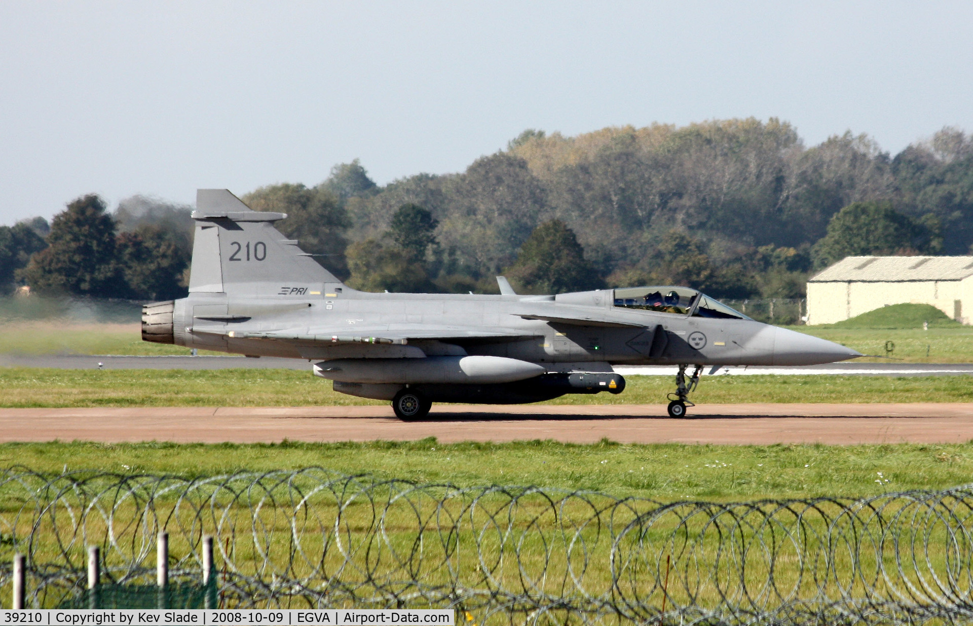39210, Saab JAS-39C Gripen C/N 39210, Operating with 171 Squadron during Exercise Crown Condor.