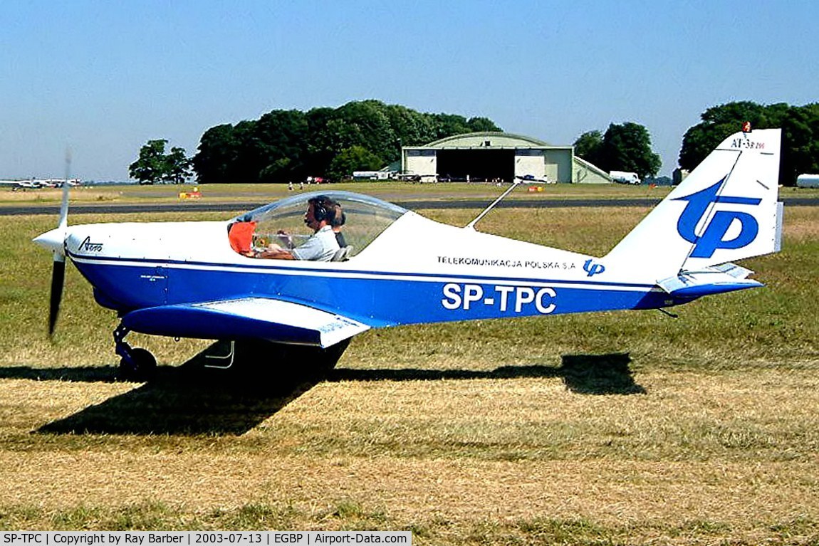 SP-TPC, 2001 Aero AT-3 L100 C/N AT3-001, Aero AT-3-L100 [AT3-001] Kemble~G 13/07/2003. First production aircraft.
