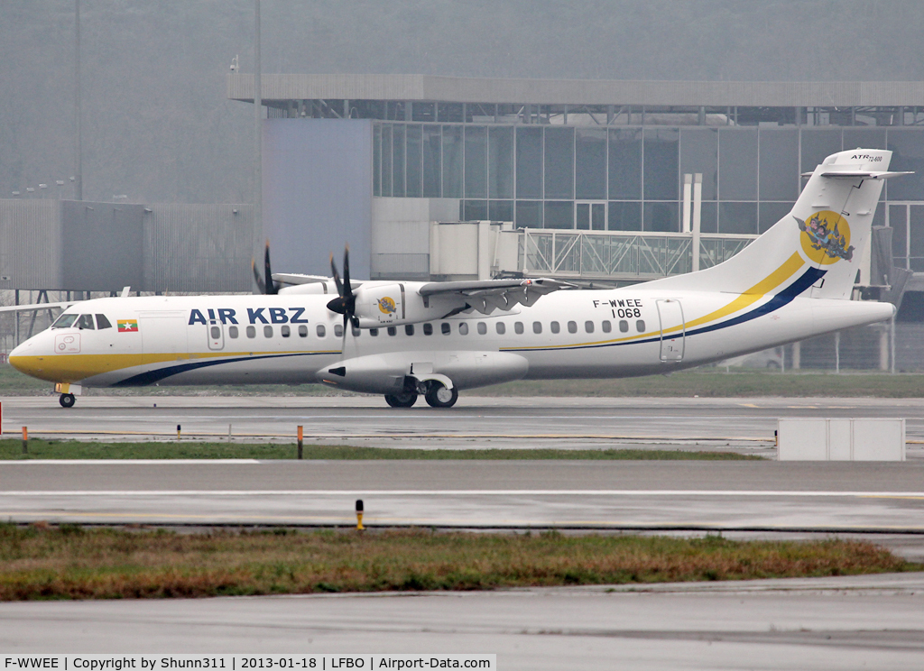 F-WWEE, 2013 ATR 72-600 C/N 1068, C/n 1068 - to be XY-AJE