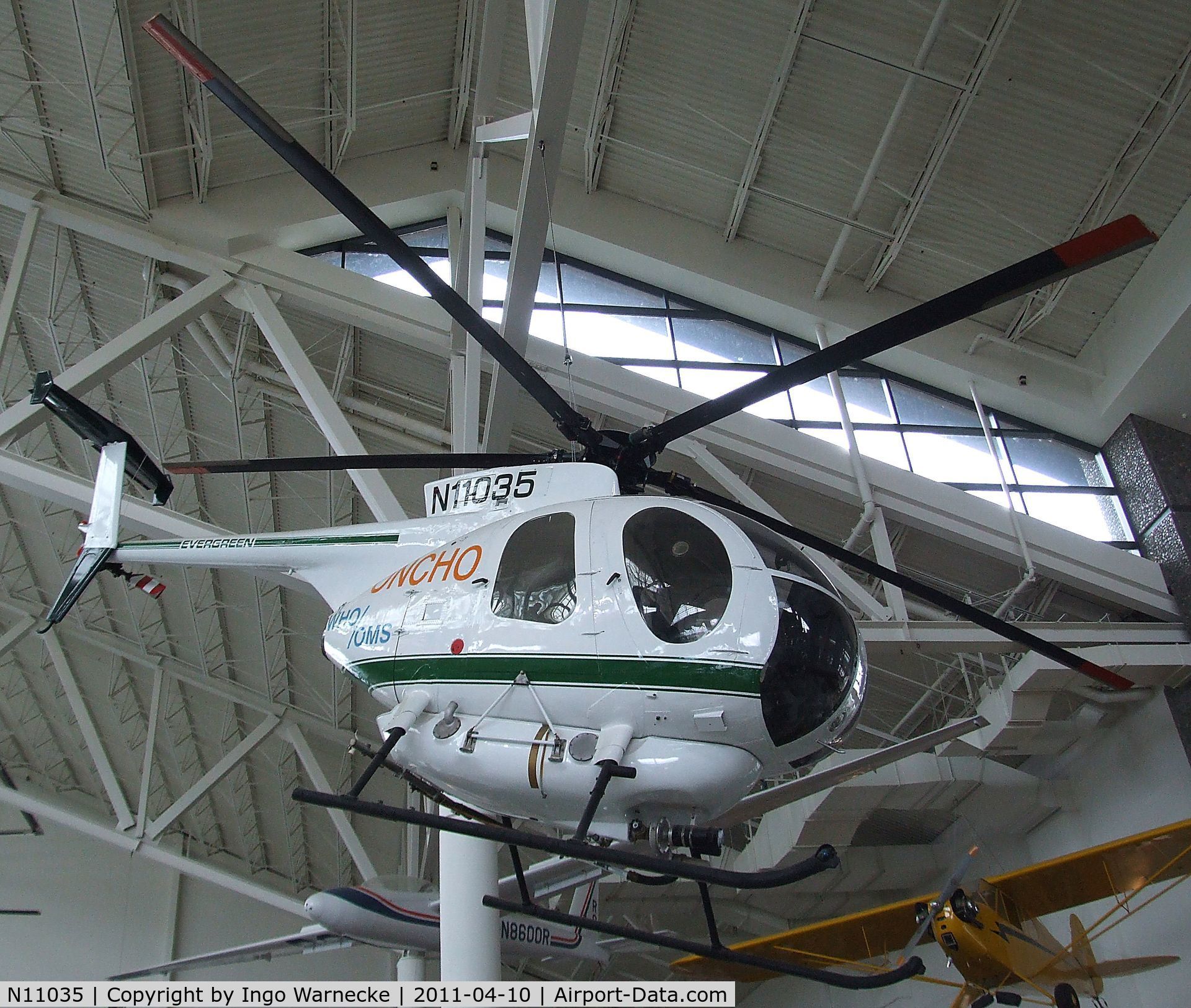 N11035, Hughes 369D C/N 900810D, Huges 369D at the Evergreen Aviation & Space Museum, McMinnville OR