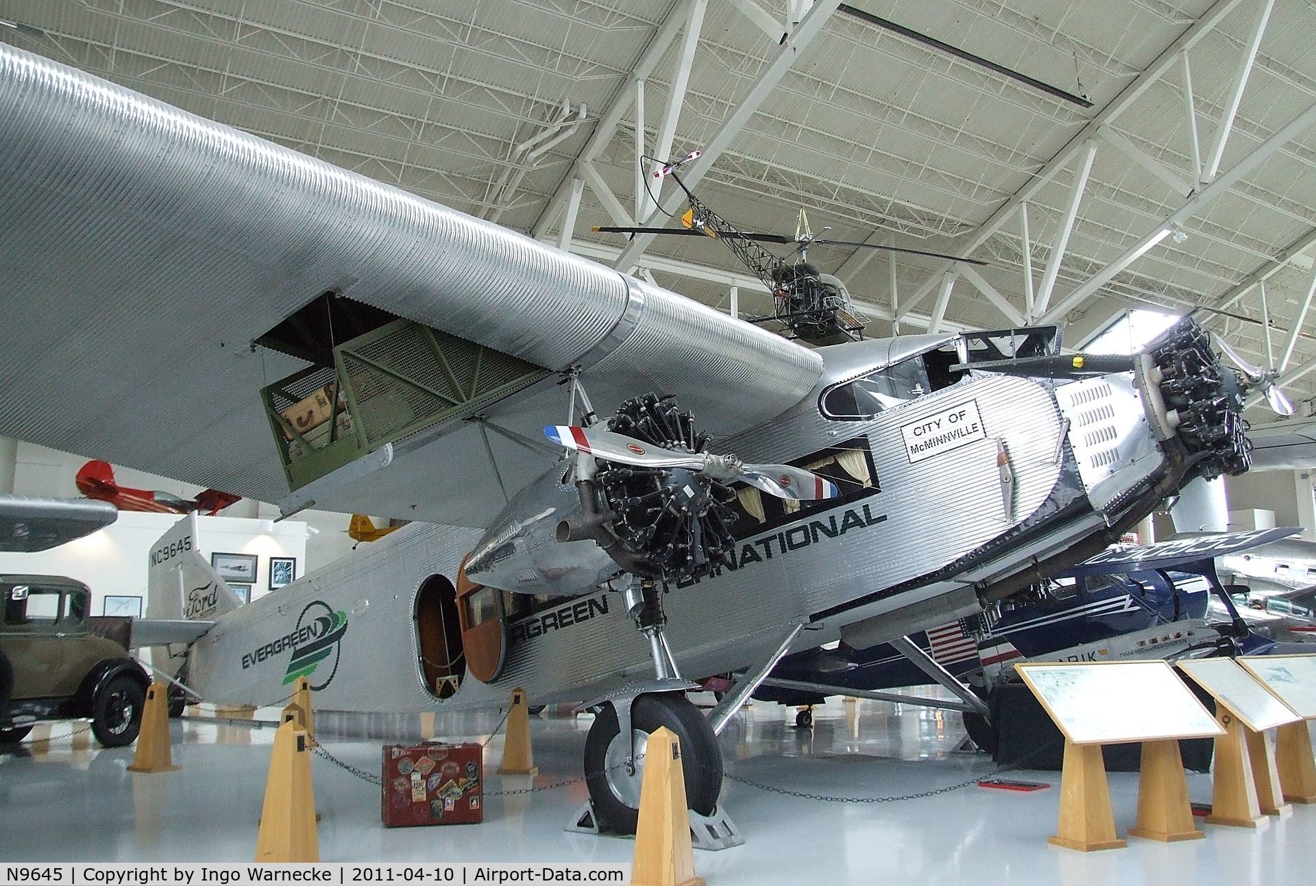 N9645, 1928 Ford 5-AT-B Tri-Motor C/N 8, Ford 5-AT-B Tri-Motor at the Evergreen Aviation & Space Museum, McMinnville OR