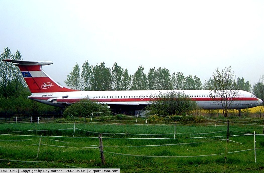DDR-SEC, 1971 Ilyushin IL-62 C/N 10903, Ilyushin IL-62 [10903] Grossmachnow-Rangsdorf~D 06/05/2002. Seen here stored in a field prior to going to the museum at Merseburg.